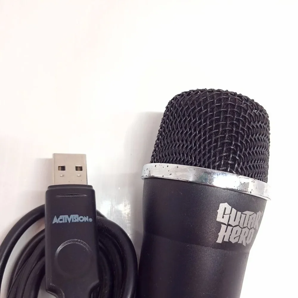 Guitar Hero Microphone Activision 96203 Wired USB Replacement XBOX Wii PS3 WORKS